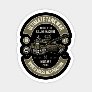 Ultimate Tank War, Vintage Retro Classic Magnet