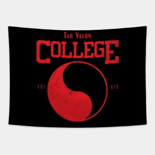 Tar Valon College Red Ajah Slogan and Symbol Tapestry