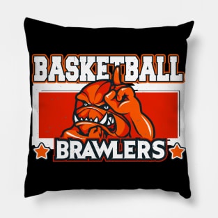 Basketball Brawlers Sports Bball Mascot Team Pillow