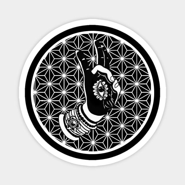 Hamsa Magnet by Luke Gray