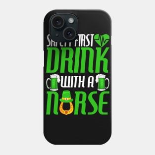 safety first drink with a norse Phone Case