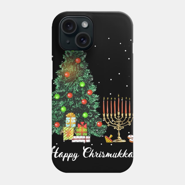 Happy Chrismukkah Funny Hanukkah and Christmas Phone Case by TeeSky