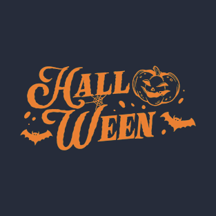 Halloween Typography Design T-Shirt