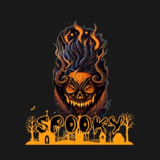 Spooky Jack O Lantern - Halloween T-Shirt