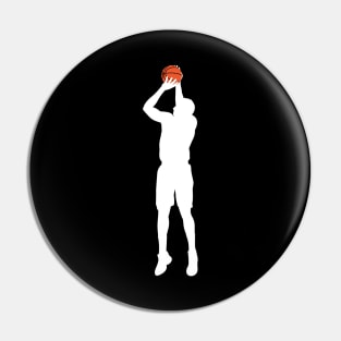 Shoot basketball jump slam silhouette Pin