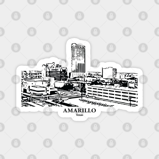 Amarillo - Texas Magnet by Lakeric
