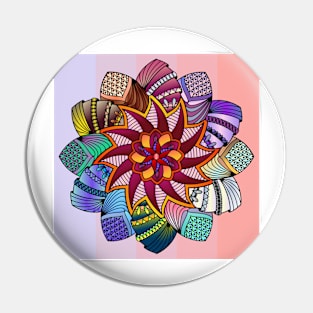 Pattern Mandalas 120 (Style:18) Pin