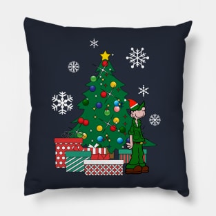 Beetle Bailey Around The Christmas Tree Pillow