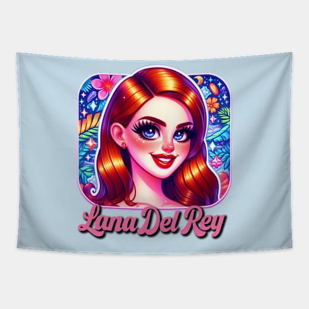 Lana Del Rey - Lisa Frank inspired Tapestry by Tiger Mountain Design Co.