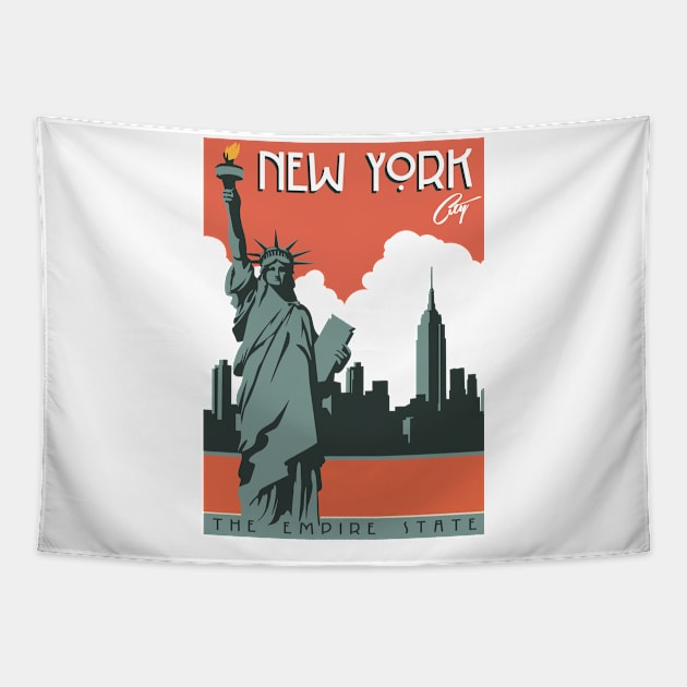 New York City T shirt Tapestry by Terrybogard97