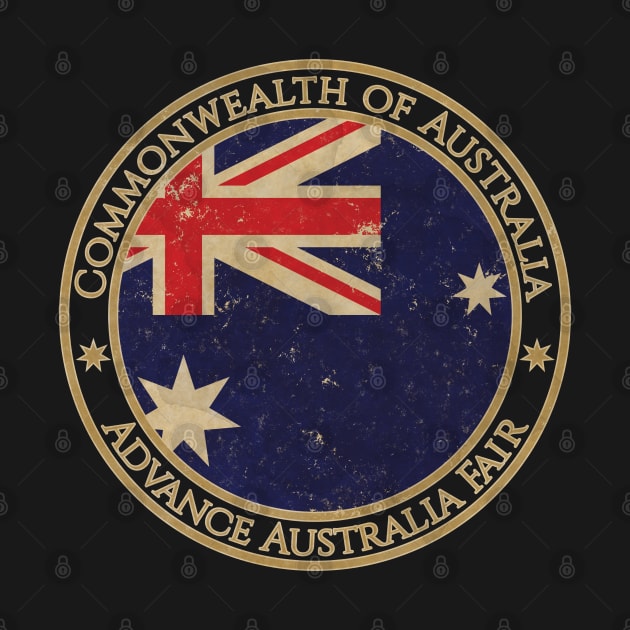 Vintage Commonwealth of Australia Oceania Oceanian Flag by DragonXX