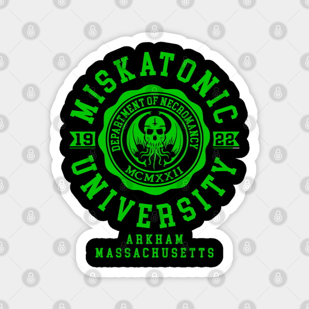 CTHULHU - MISKATONIC UNIVERSITY - LOVECRAFT Magnet by Tshirt Samurai