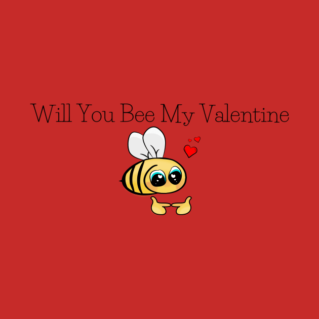 Will you bee my valentine by Mixserdesign