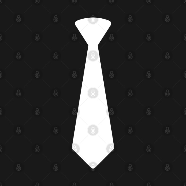 Funny Humor White Tie by Sizukikunaiki