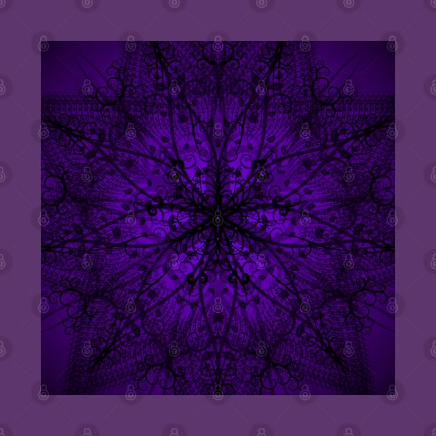Mandala 2 - Lavender Lace in Space by MeL Gyth