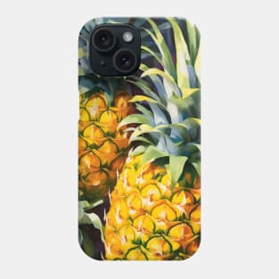 Yellow Pineapples Tropical Fruits Phone Case