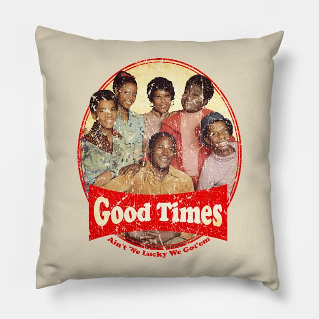 Good Times Vintage Pillow by antostyleart