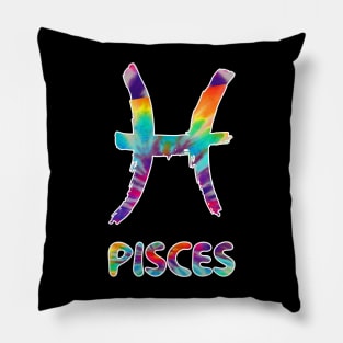 Pisces tie dye Pillow