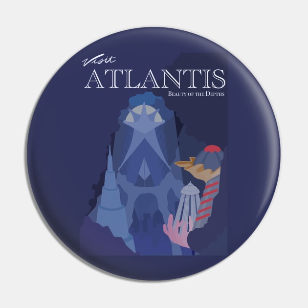 Atlantis Tourism Pin by Time to switch Lanes