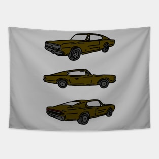 classic muscle car vintage collection Tapestry