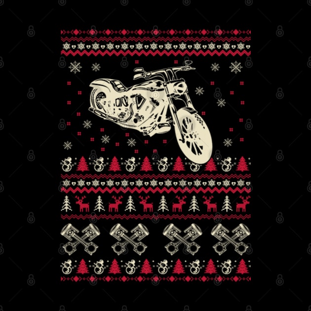 Motorbike Ugly Christmas Sweater by uglygiftideas