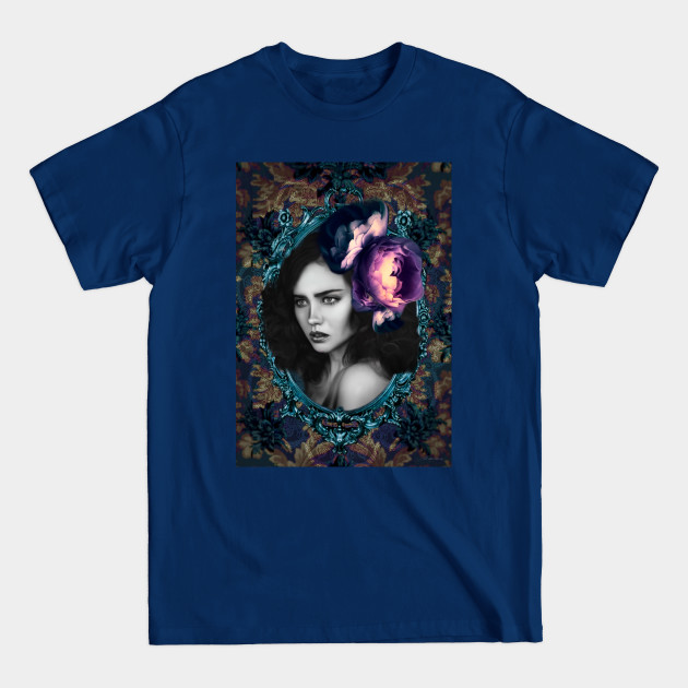 Discover Digital Artwork Woman Art Portrait Floral Fine Artist - Digitalart - T-Shirt