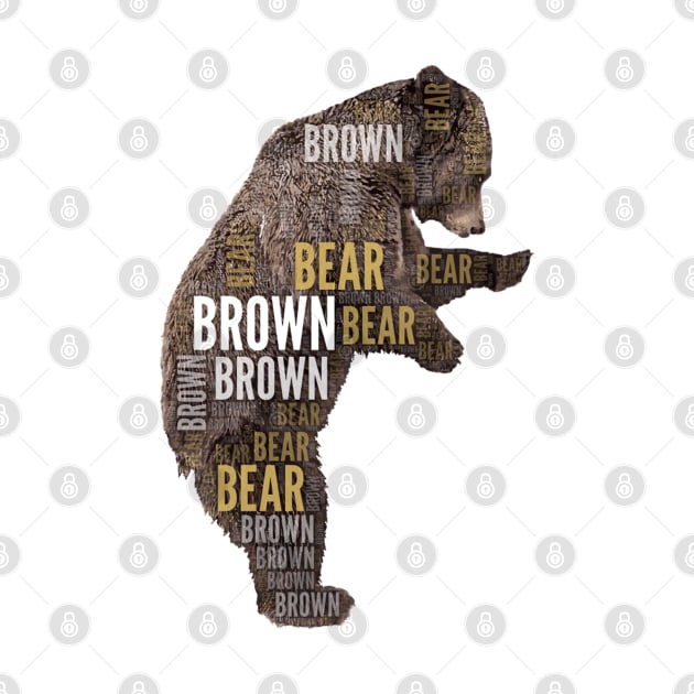 Brown Bear, Grizzly bear, Ursus arctos by AmazighmanDesigns