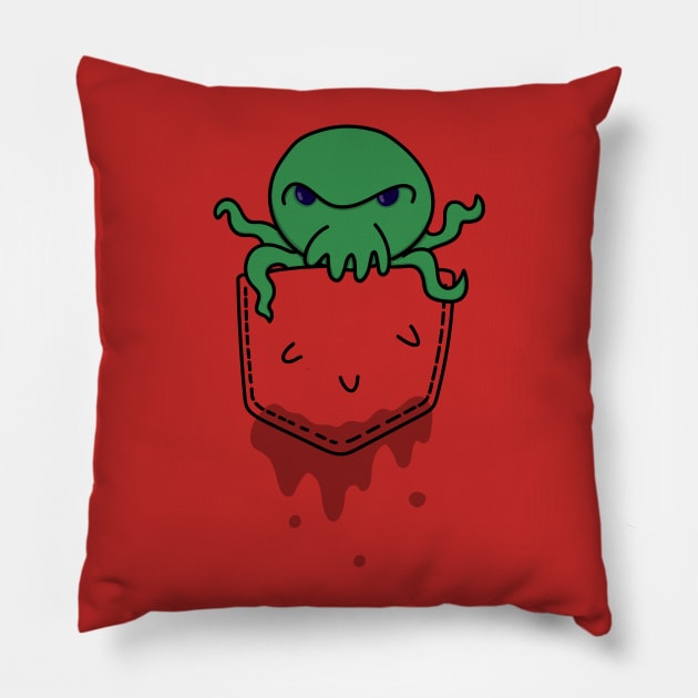 Pocket Cthulhu Pillow by KingOfCrazy