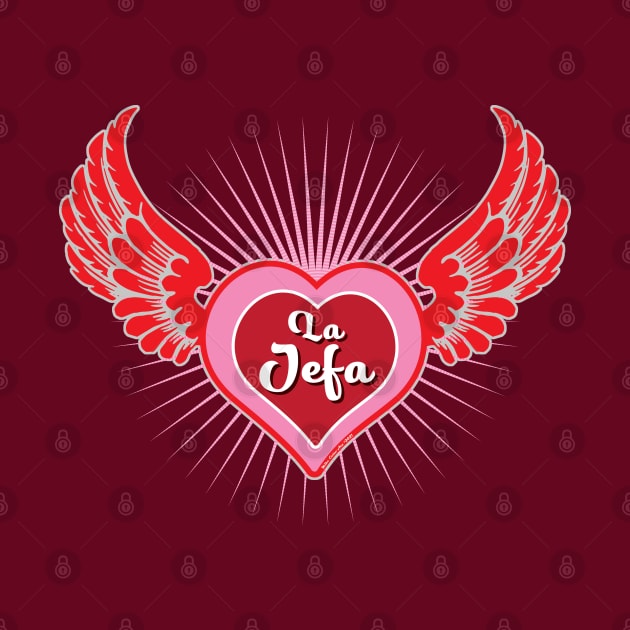 La Jefa Winged Heart by MikeCottoArt