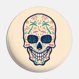 Beach skull Pin