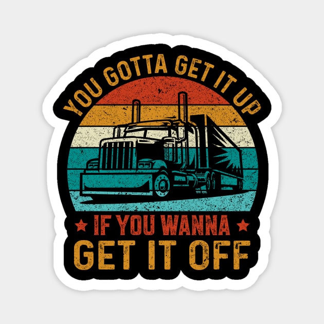 Funny Trucker Gift Magnet by Anonic