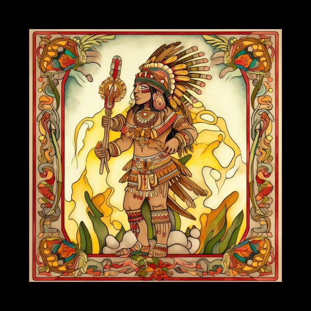 Huitzilopochtli Aztec deity by ComicsFactory