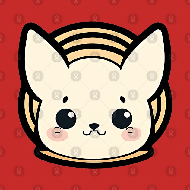 Cute cat in cartoon silly style, kawaii and chibi by AlePosters