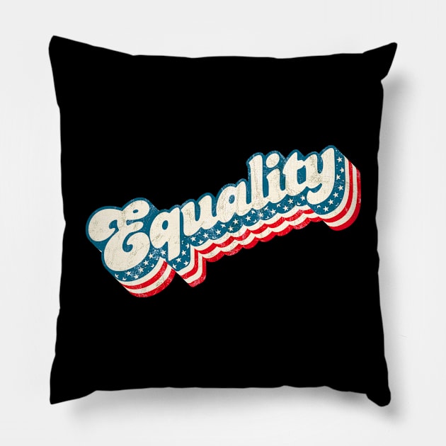 Equality US Flag Pillow by Jennifer