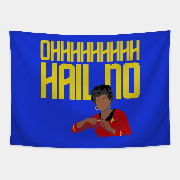 oh HAIL no Tapestry by PopCultureShirts