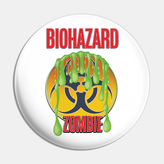 Biohazard Zombie Pin by nickemporium1