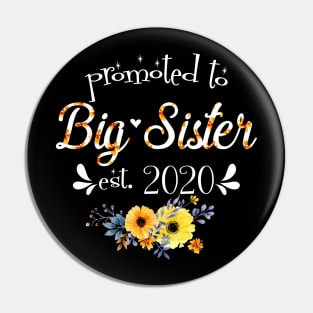 Promoted To Big Sister EST 2020 Firts New Mother_s Day Shirt Pin