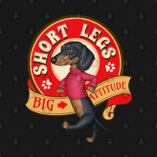 Short Legs Big Attitude by Danny Gordon Art