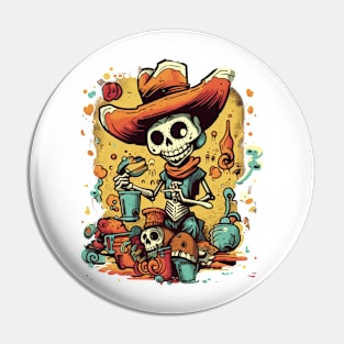 Celebrating Dia de los Muertos with some beautiful street art Pin