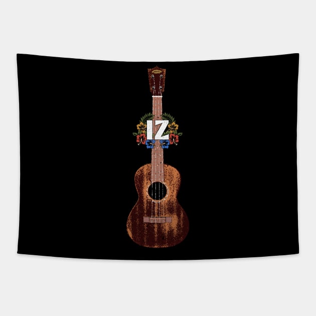 Israel Kamakawiwoʻole "IZ" Martin 1T Tenor Ukuelele Tapestry by Daniel Cash Guitar