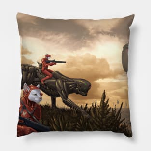 Patrolling the Foothills Pillow