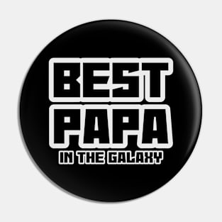 Best Papa Art Pin