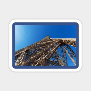 Eiffel Tower in Paris against clear blue sky Magnet