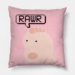 pink rawr Pillow