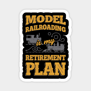 Model Railroading Train Railroad Retirement Gift Magnet