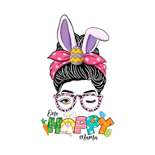 "One Hoppy Momma" - Easter Design T-Shirt