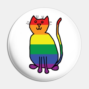 Pride Kitty Cat Pin