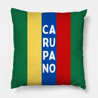 Carupano City in Venezuelan Flag Colors Vertical Pillow