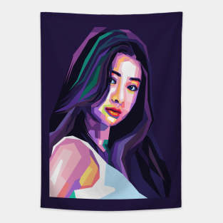 yunjin member for le sserafim Tapestry