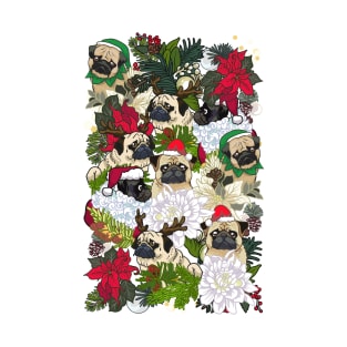 Because Christmas Pug T-Shirt